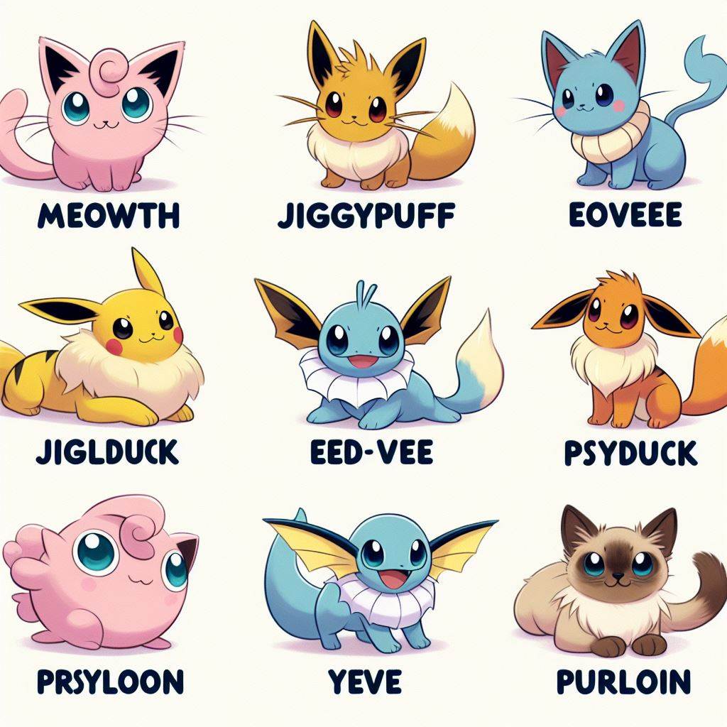 Pokemon Cat Names