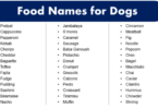 italian food names for dogs