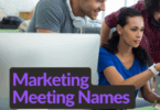 Marketing Meeting Names