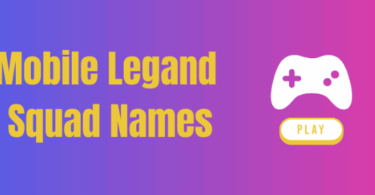 Mobile Legends Squad Names