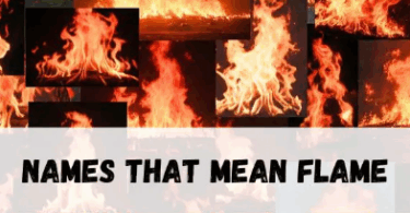 Names That Mean Flame