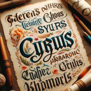 names like cyrus